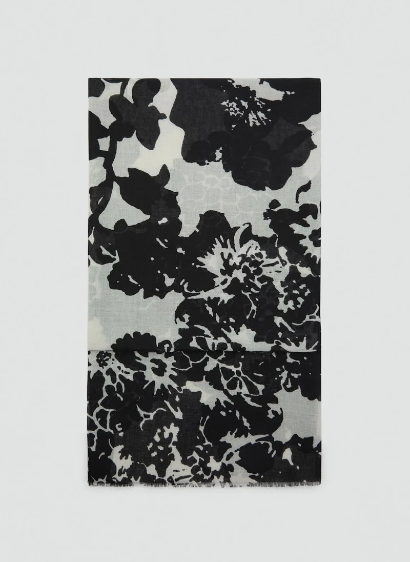 مانجو Floral Print Scarf