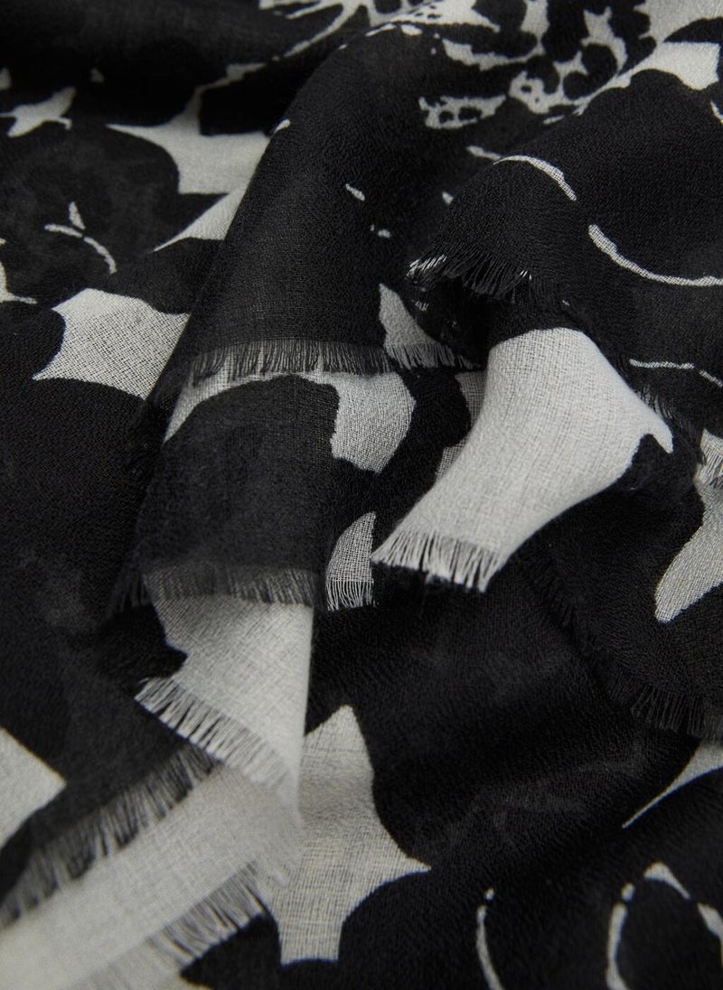 MANGO Floral Print Scarf  - Image 2