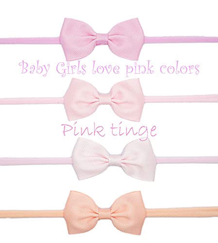 CÉLLOT 40 Colors Baby Bow Headbands 2.75" Hair Bows Super Soft Nylon Headbands for Baby Girls Infants preemie and Newborn Kids Hair Accessories - Image 5