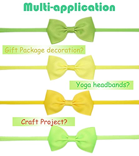 CÉLLOT 40 Colors Baby Bow Headbands 2.75" Hair Bows Super Soft Nylon Headbands for Baby Girls Infants preemie and Newborn Kids Hair Accessories - Image 4