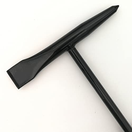 VASTOOLS Welding Chipping Hammer with Coil Spring Handle,10.5",Cone and Vertical Chisel/ 10" Wire Brush(Red),VASTOOLS Chipping Hammer - Image 4