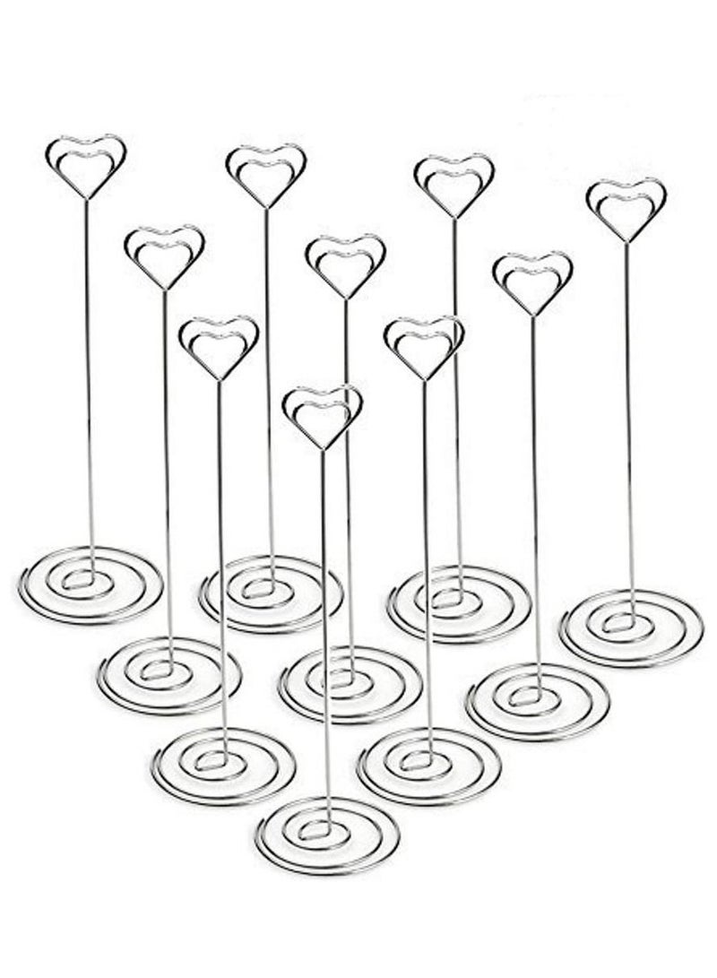 RARELY 10pcs Tall Table Card Holders Table Number Holders Table Picture Stand Wire Photo Holder for Place Cards Wedding Party  - Image 1