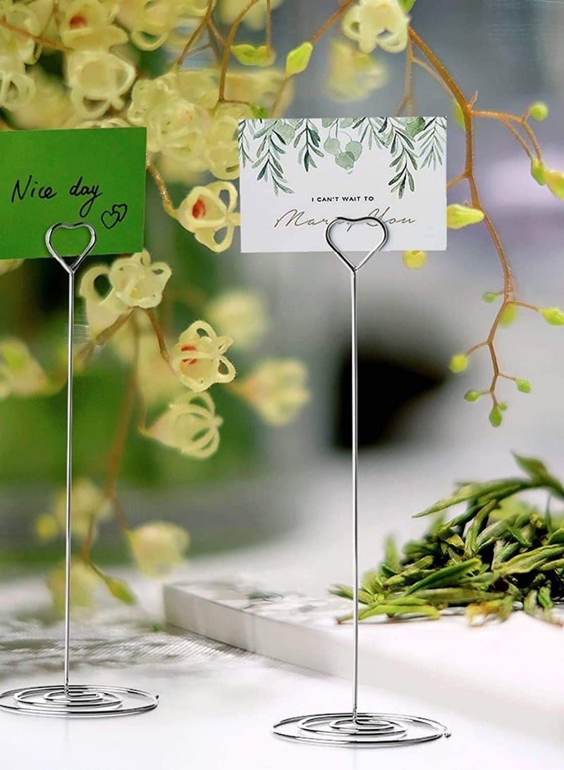 RARELY 10pcs Tall Table Card Holders Table Number Holders Table Picture Stand Wire Photo Holder for Place Cards Wedding Party  - Image 2