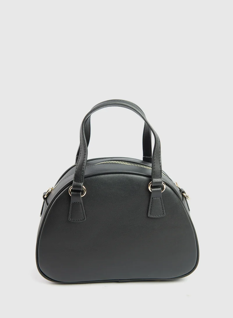 BEVERLY HILLS POLO CLUB Logo Detail Satchel Bag