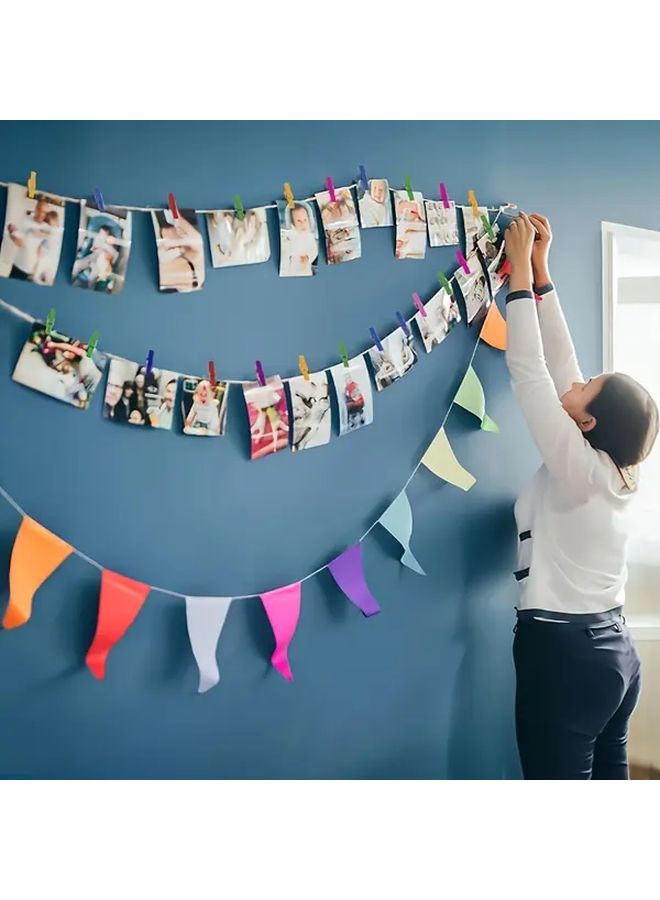 50 قطعة مشابك ملونة صغيرة للصور والحرف اليدوية وديكور المنزل وأعمال DIY بألوان متنوعة - Image 3