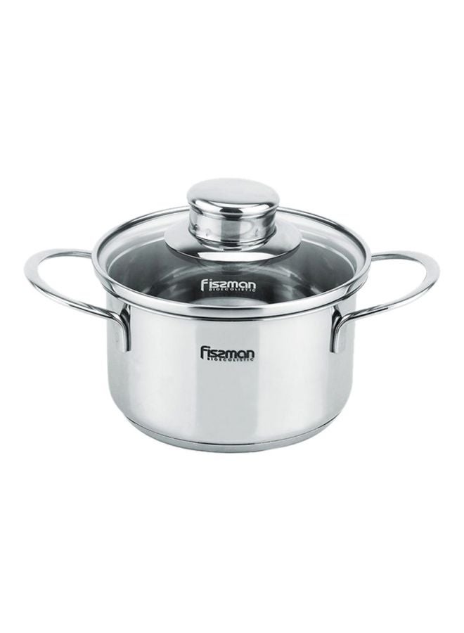 SAUCEPAN WITH LID BAMBINO SERIES STAINLESS STEEL SILVER 147.5CM/1.1LITERS