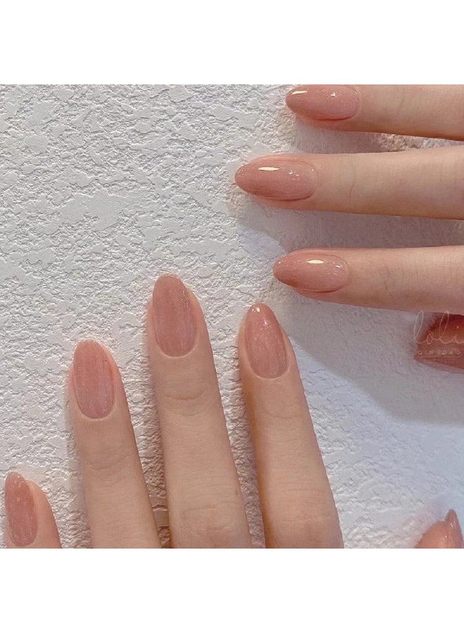 NIKITA.VIVI 24 قطعة أظافر لاصقة، أظافر مزيفة، مجموعة أظافر مزيفة للفتيات والنساء، ملحقات فن الأظافر، أظافر لاصقة مع ملصقات لاصقة للتطبيق السهل، مجموعة أظافر لاصقة - Image 1