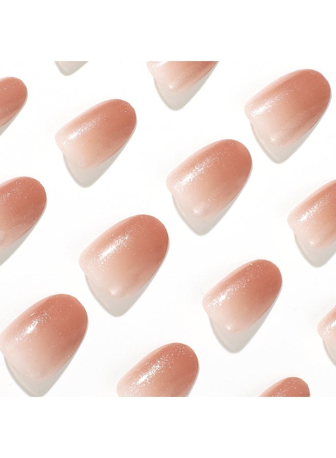 NIKITA.VIVI 24 قطعة أظافر لاصقة، أظافر مزيفة، مجموعة أظافر مزيفة للفتيات والنساء، ملحقات فن الأظافر، أظافر لاصقة مع ملصقات لاصقة للتطبيق السهل، مجموعة أظافر لاصقة - Image 3