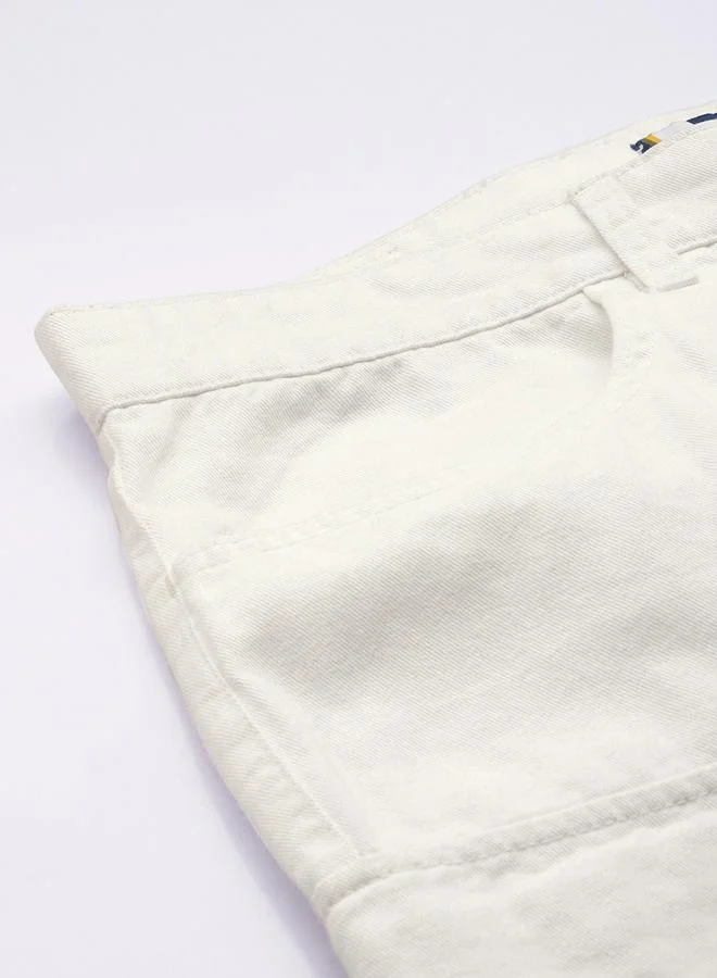 ستايلي Men Relaxed Fit Solid Cargo Trousers By Bene Kleed