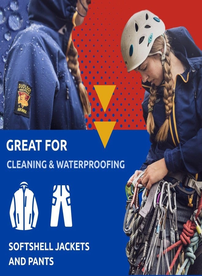 Nikwax Softshell Cleaning & Waterproofing DUO-Pack, Cleans and Restores DWR Water Repellency in Jackets, Pants, Vests, Outerwear, Ski and Snow Gear - Image 2