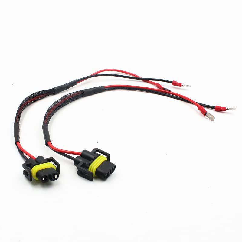 Auto Pearl H8/H11/H27 wiring harness socket holder female adapter Cable plug for HID headlight fog light lamp bulb set of 2 - Image 1