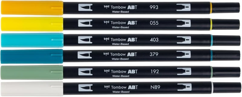 Tombow Dual Brush Pen Set Lemon Squeezy 6 - Image 3