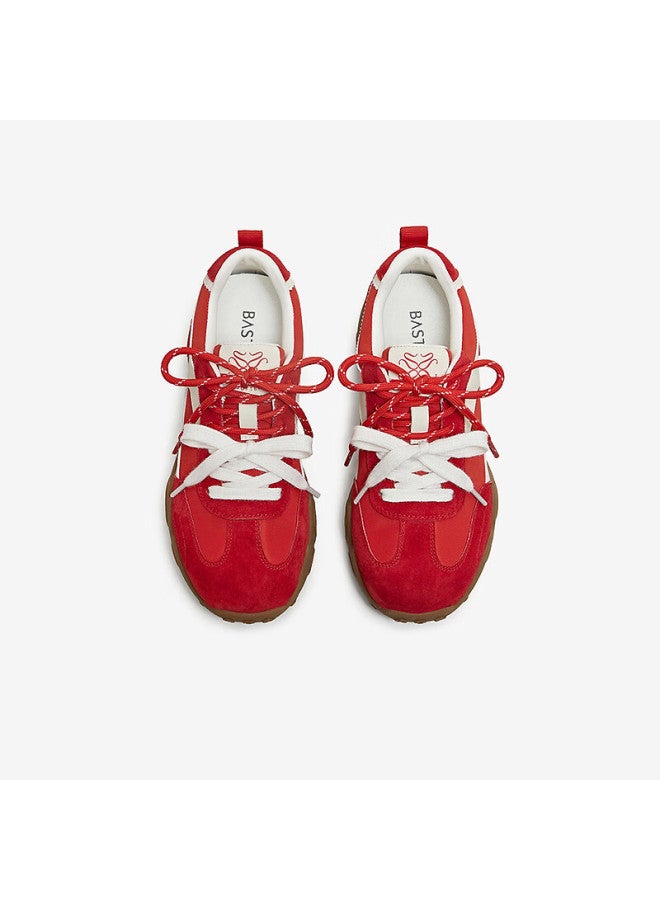 Basto 26 Spring Training Shoes Fashion Retro Sports Women's Casual Shoes L5000am6 Red Size 38 - Image 2