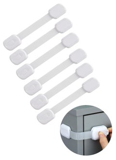 Generic 6 Pcs Adjustable Baby Safety Locks Child Safety Drawer Cabinet Strap Locks  - Image 1