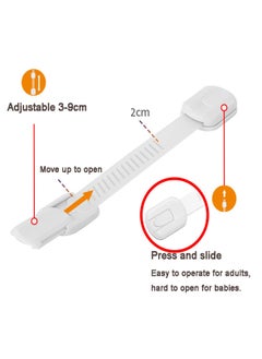 Generic 6 Pcs Adjustable Baby Safety Locks Child Safety Drawer Cabinet Strap Locks  - Image 2