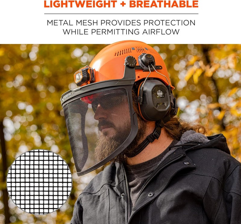 Ergodyne Skullerz 8989 Hard Hat Mesh Face Shield Attachment Adapter for Hard Hat and Safety Helmets - Image 4