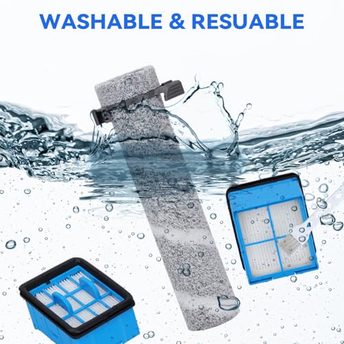 JoaSinc 3930F Brush Roll Filter Replacement for Bissell Crosswave OmniForce Edge Cordless Multi-Surface Hard Floor Cleaner Wet Dry Vacuum 3930F/3933/v2/3999z, 3 Brush Rolls & 2 Filters Accessories - Image 5