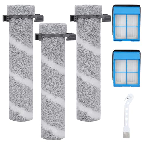 JoaSinc 3930F Brush Roll Filter Replacement for Bissell Crosswave OmniForce Edge Cordless Multi-Surface Hard Floor Cleaner Wet Dry Vacuum 3930F/3933/v2/3999z, 3 Brush Rolls & 2 Filters Accessories - Image 1