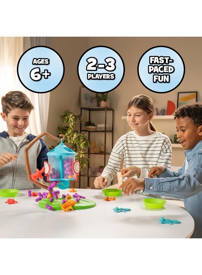 PlayMonster Flying Squirrels Feeder Frenzy Board Game - Kids Games, Family Games for Kids and Adults, Board Games for Family Night, Multi-Player Board Games, Aim & Release Nuts to Win, Ages 6+ - Image 3