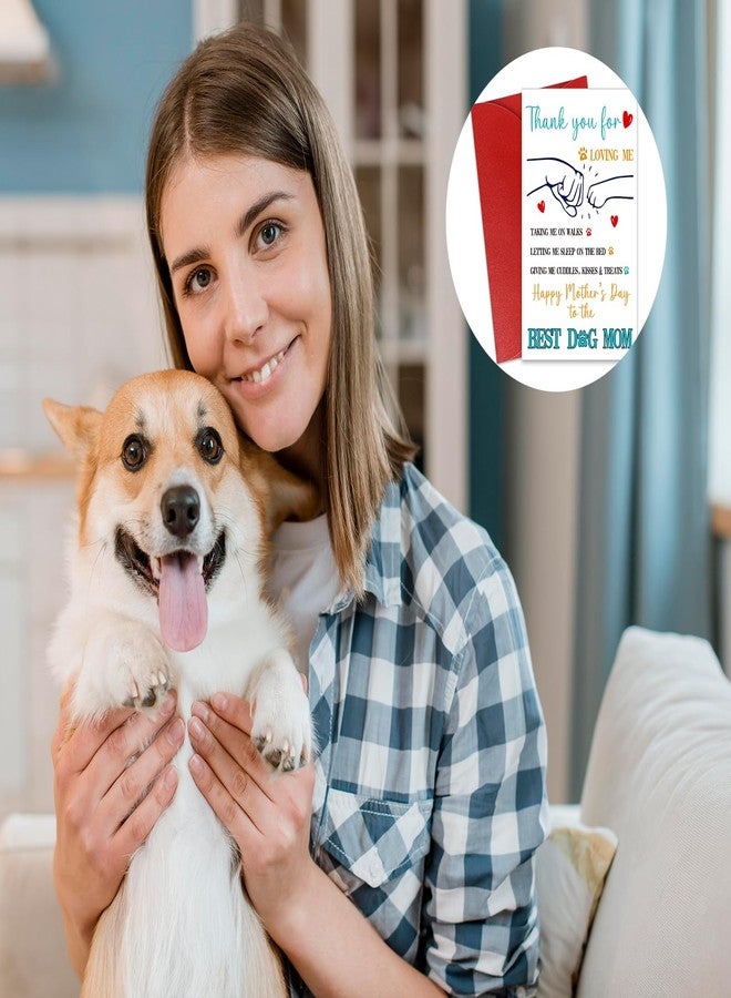 JUESMOS Happy Mother's Day Card from Dog Puppy - Best Dog Mom Gifts for Women Funny Mothers Day Gift for Women Her Dog Lover - Dog Mom Greeting Card with Envelope - Image 4