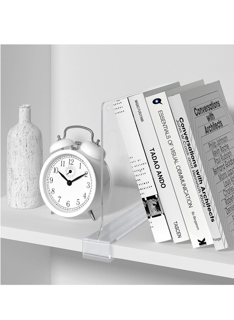 يلا جوي 4 قسمات الرف PCS لمنظمة الخزانة ، قسمة الرف الأكريليك الواضحة للخزانة للرفوف الخشبية ، مناسبة للرفوف الخشبية أو العمودية أو غرفة النوم والمطبخ والمكتب - Image 5