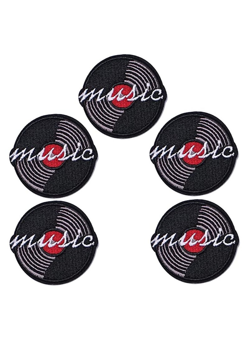 Y&D Embroidery Cloth Stickers 5 Pcs Embroidered DIY Sew on Iron Patches for Kids Clothing - Image 1