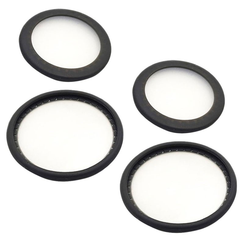 2 Sets Stethoscope Diaphragm Replacement Covers Compatible with Adult and Pediatric Models Rigid Medical Parts for Men and Women Diagnostic Accessories Black - Image 2