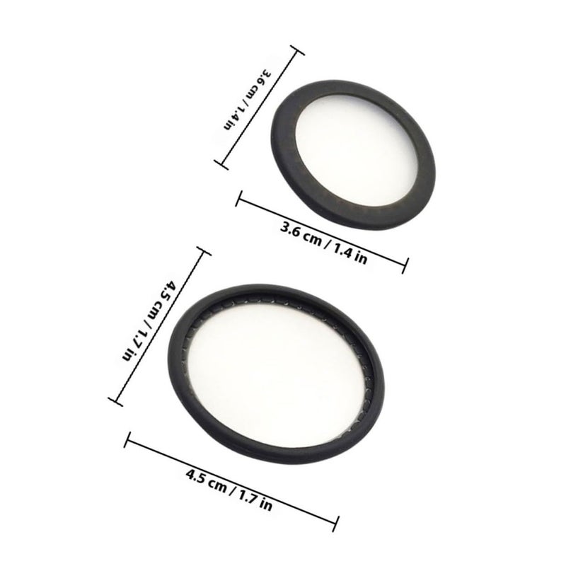 2 Sets Stethoscope Diaphragm Replacement Covers Compatible with Adult and Pediatric Models Rigid Medical Parts for Men and Women Diagnostic Accessories Black - Image 3