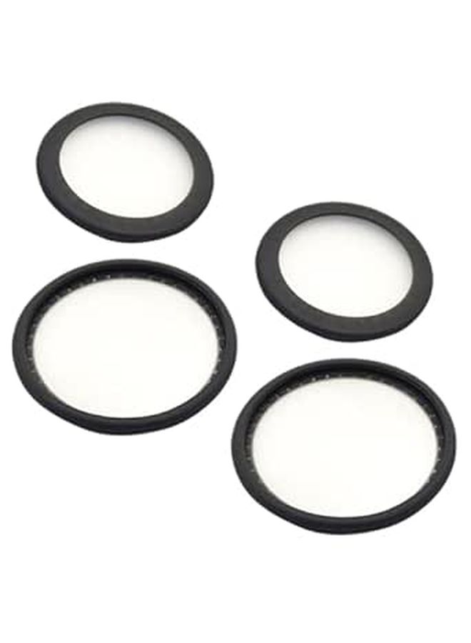 2 Sets Stethoscope Diaphragm Replacement Covers Compatible with Adult and Pediatric Models Rigid Medical Parts for Men and Women Diagnostic Accessories Black - Image 1