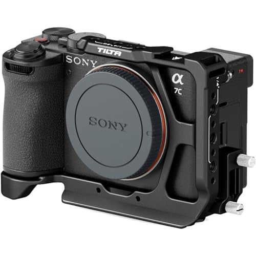 Tilta Half Camera Cage for a7C II / a7C R | Mount Accessories via Cold Shoe, NATO Rail, 1/4"-20 w/Locating Points | HDMI Clamp | Arca Ready (Black) - Image 4