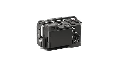 Tilta Half Camera Cage for a7C II / a7C R | Mount Accessories via Cold Shoe, NATO Rail, 1/4"-20 w/Locating Points | HDMI Clamp | Arca Ready (Black) - Image 2