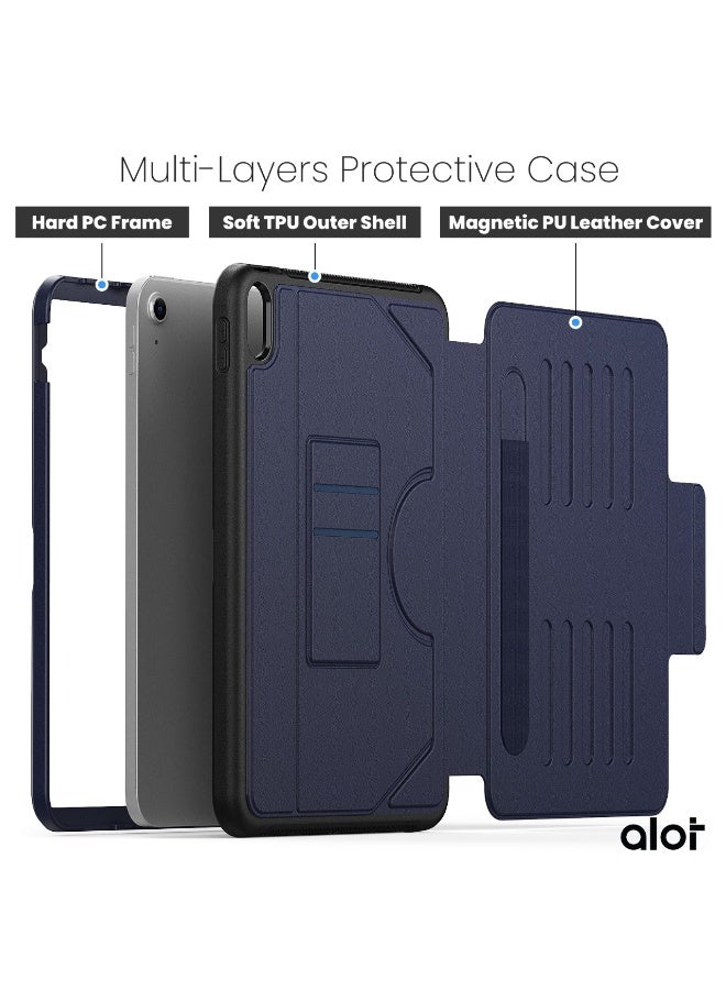 ALot Magnetic iPad Air Case for 11-inch (2024) - Multi-Functional Cover with Thermoline Protection, 5 Magnetic Rings, & Integrated Pencil Holder - Image 5