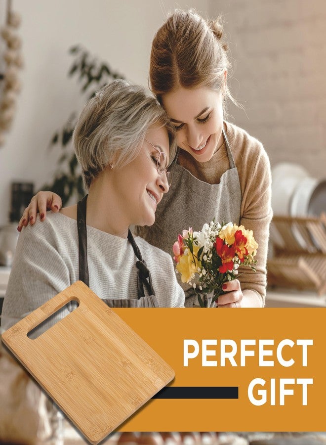 Bambüsi Bamboo Cutting Board, Wooden Kitchen Chopping Board for Food Prep, Chopping, Carving Meat, Fruits Vegetables, 12.5" x 9" - Image 5