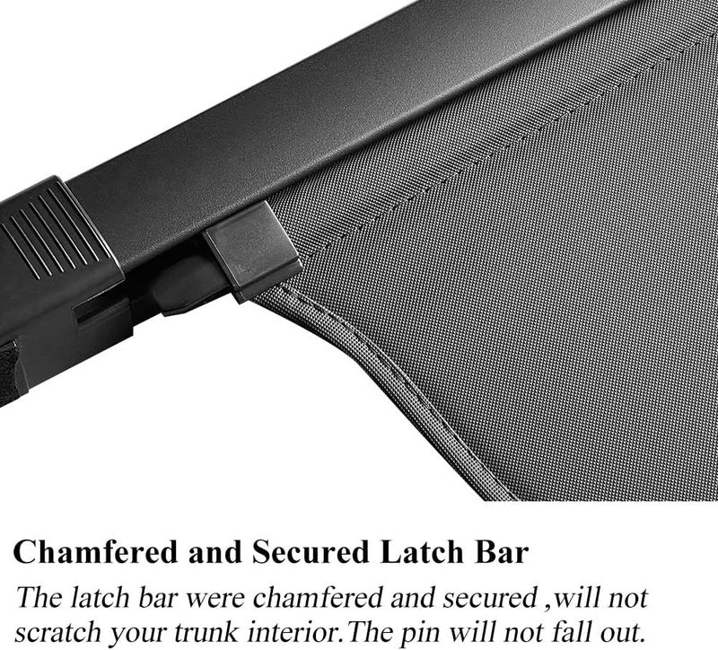 VESUL Retractable Cargo Cover for Volkswagen VW Tiguan (2018-2024) - Security Shade Shield Tonneau Cover - Image 3