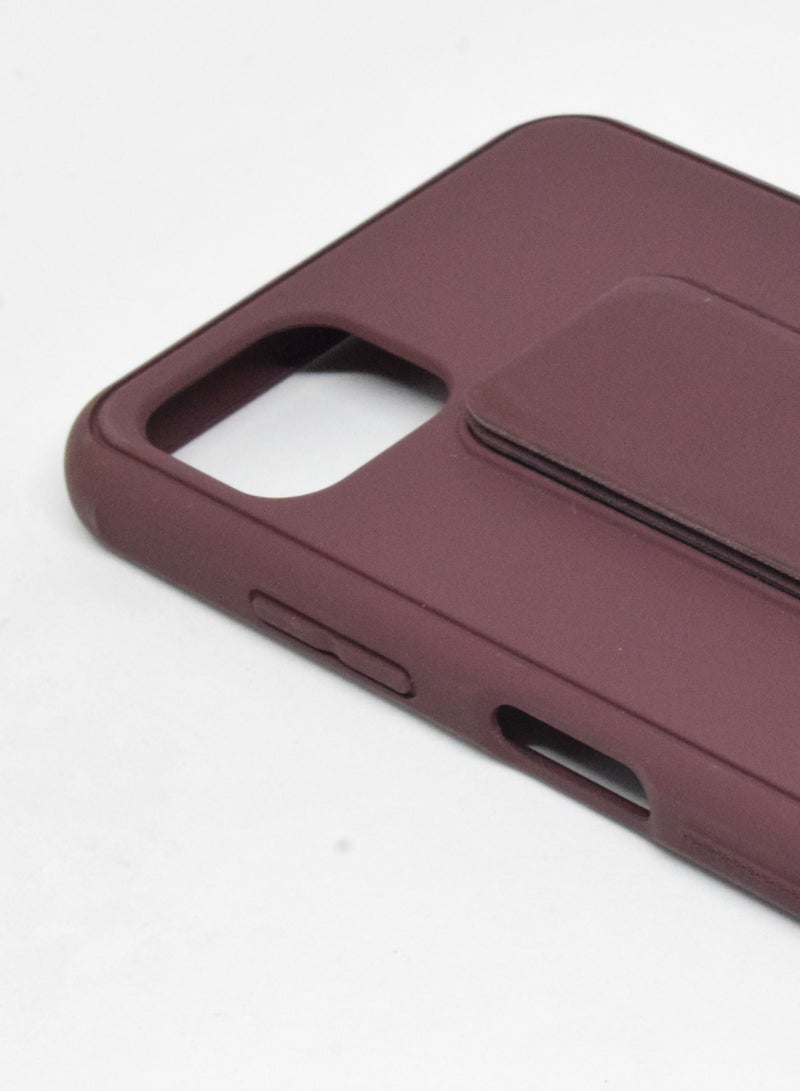 BORTONY Fully Covered With Finger Grip Stand Holder Anti Slip Shockproof Protective Case Cover For Samsung Galaxy A22 (5G) - Image 2