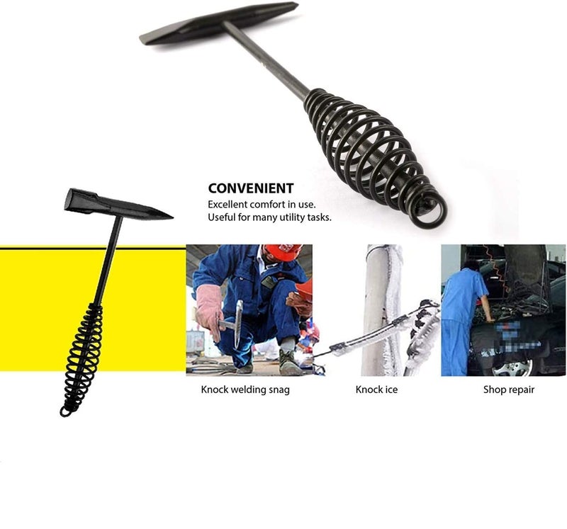 Efficacy JackhammerDrilling Tool Steel Double ChiselHead Welding Chipping Hammer Helical SpringGrip Cleansing Tool - Image 5