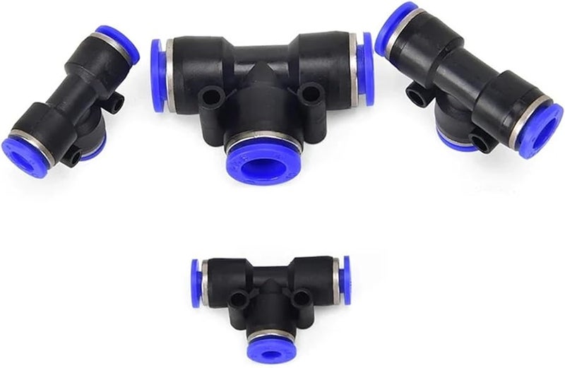 توصيلات هواء سريعة التوصيل من نوع Pneumatic Quick Connect Slip Lock Tee لأنابيب البلاستيك 100 قطعة PEG 12 16 - Image 5