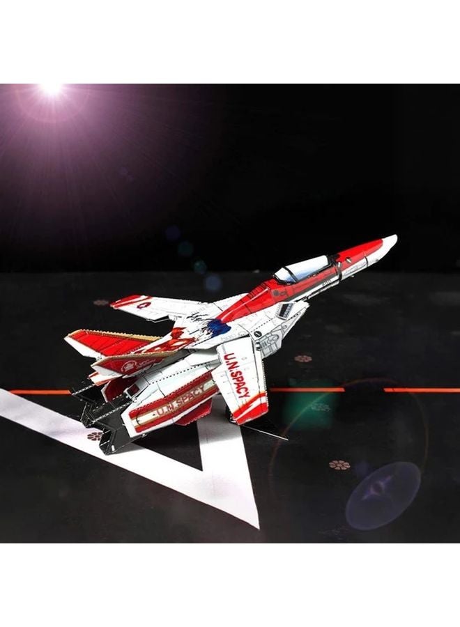 Full Metal 3D Puzzle Space Fortress VF 1S Transformable Fighter Model Red Variant - Image 5