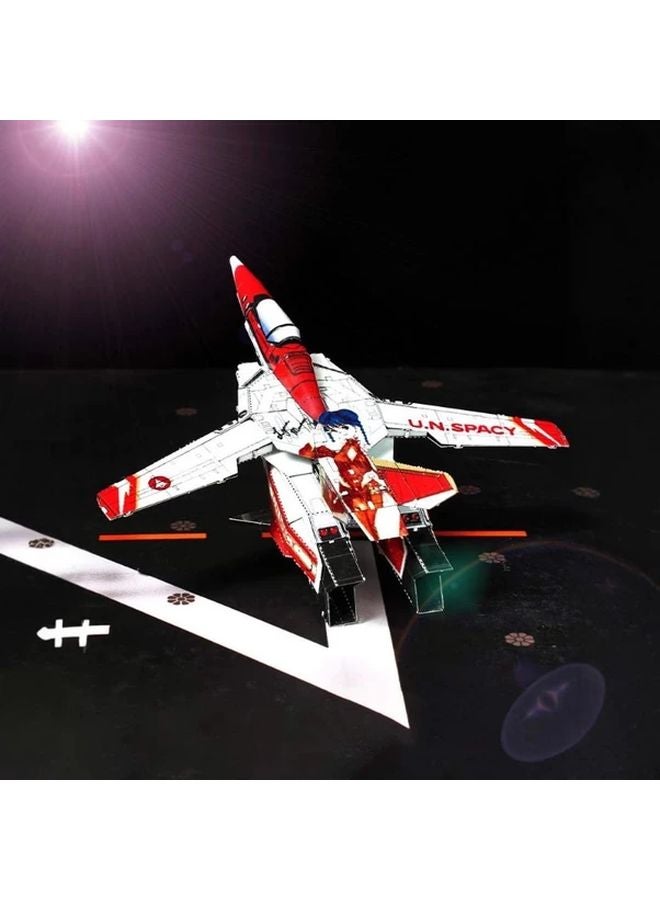 Full Metal 3D Puzzle Space Fortress VF 1S Transformable Fighter Model Red Variant - Image 4