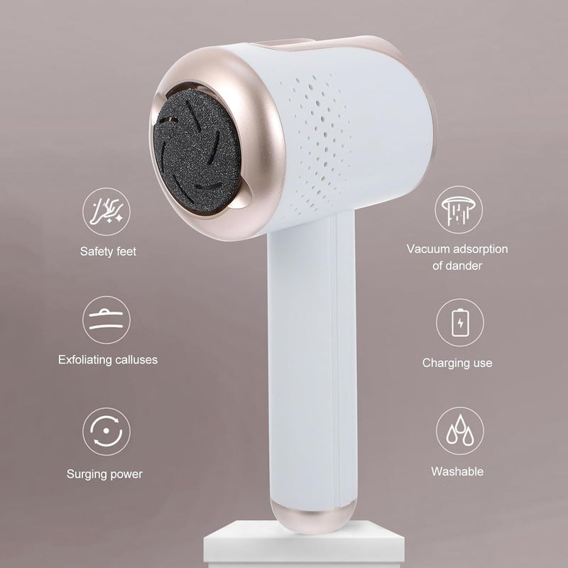 أداة Abaodam الكهربائية لإزالة الكالوس من القدمين، محمولة، للعناية بالقدمين، مزودة بتقنية USB وقابلة لإعادة الشحن، مناسبة لعلاج الجلد الميت والكعب المتشقق في المنزل. - Image 2