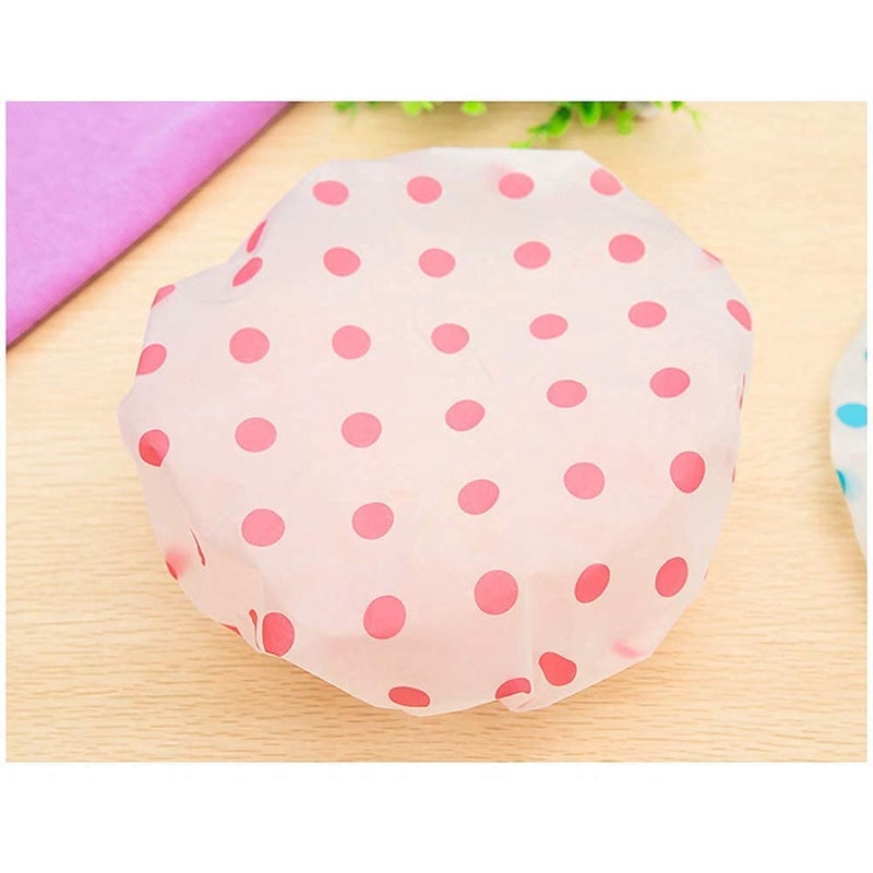 RKR (3 Pieces) Waterproof Reusable Bathroom Shower Caps For Women, Kids, Men, Babies, Homes, Spas, Salons, Hair Treatment, Beauty Parlors (?????????? ??? ????? ??? ????) - Image 2