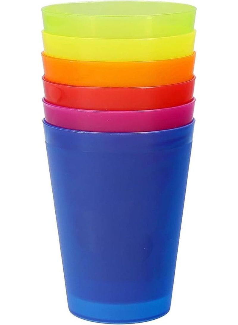 Set of 6 Kids Plastic Cups - Children Drinking Cups Tumblers  - Image 2