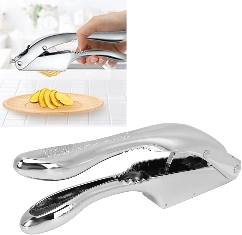Haofy Dolphin Garlic Press, 2 in 1 Stainless Steel Crusher with Nut Cracker Teeth, Aluminum Alloy Kitchen Tool for Garlic and Nuts - Image 5