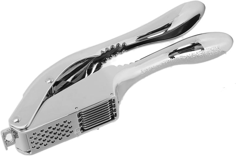 Haofy Dolphin Garlic Press, 2 in 1 Stainless Steel Crusher with Nut Cracker Teeth, Aluminum Alloy Kitchen Tool for Garlic and Nuts - Image 3