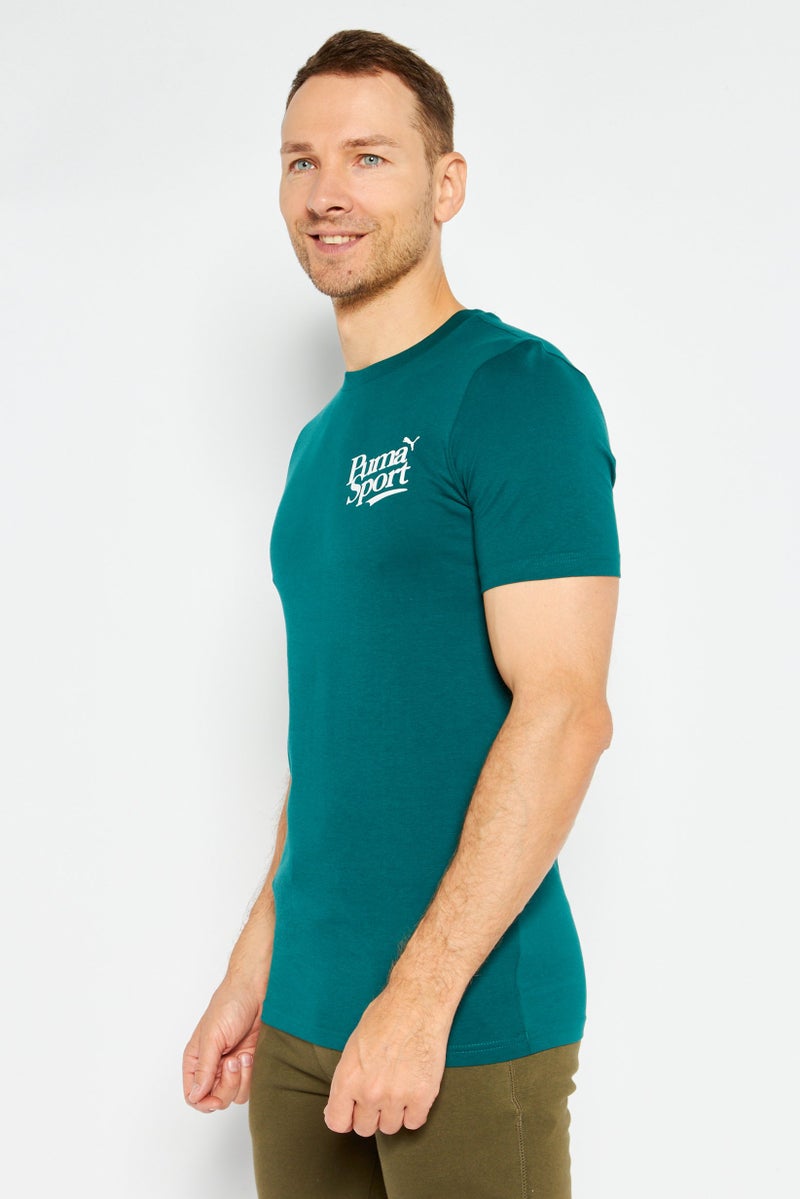 PUMA Men Sportswear Fit Training T-Shirt, Green - Image 2
