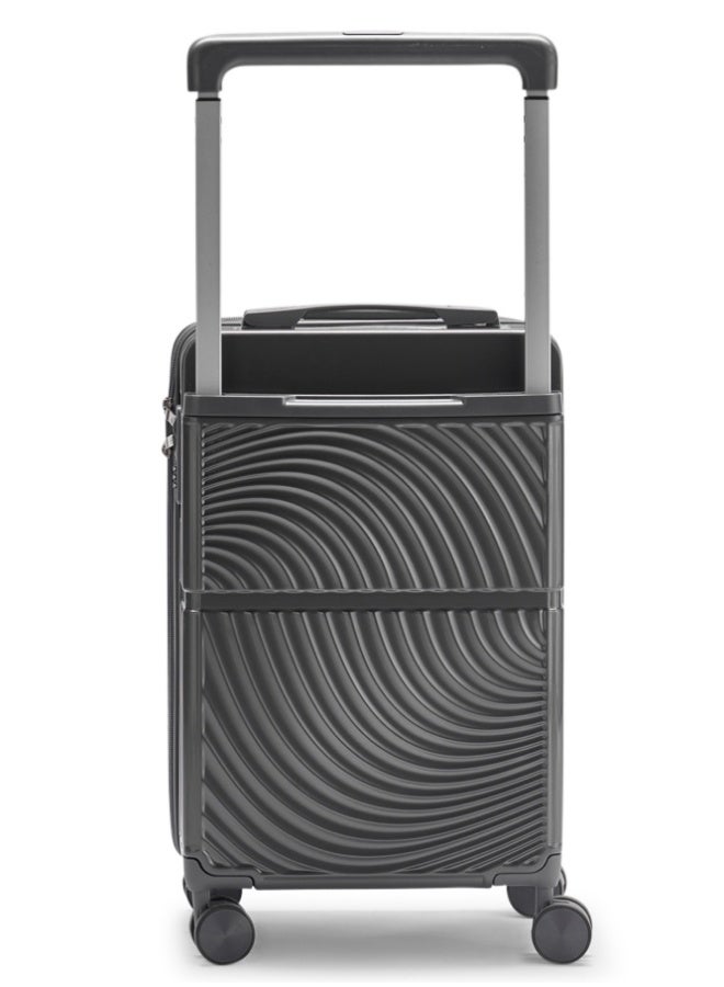 LIMRA Travel Bag From Limra Made Of PC Cabin Carry Check-In Luggage Trolley Size 20 inch Color Grey - Image 3