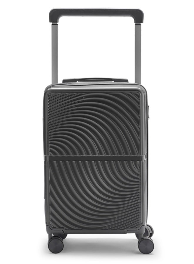 LIMRA Travel Bag From Limra Made Of PC Cabin Carry Check-In Luggage Trolley Size 20 inch Color Grey - Image 2