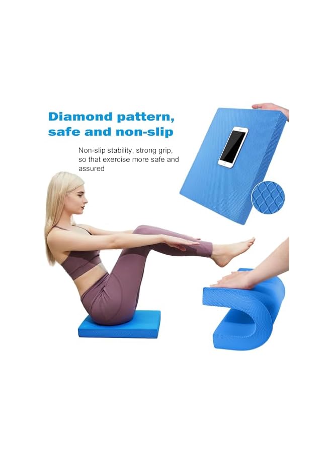 PROMASS وسادة توازن فوم، وسادات توازن للعلاج الطبيعي، حصيرة توازن، وسادة فوم للتوازن، للتدريب على اللياقة البدنية والثبات، اليوغا، العلاج الطبيعي - Image 4