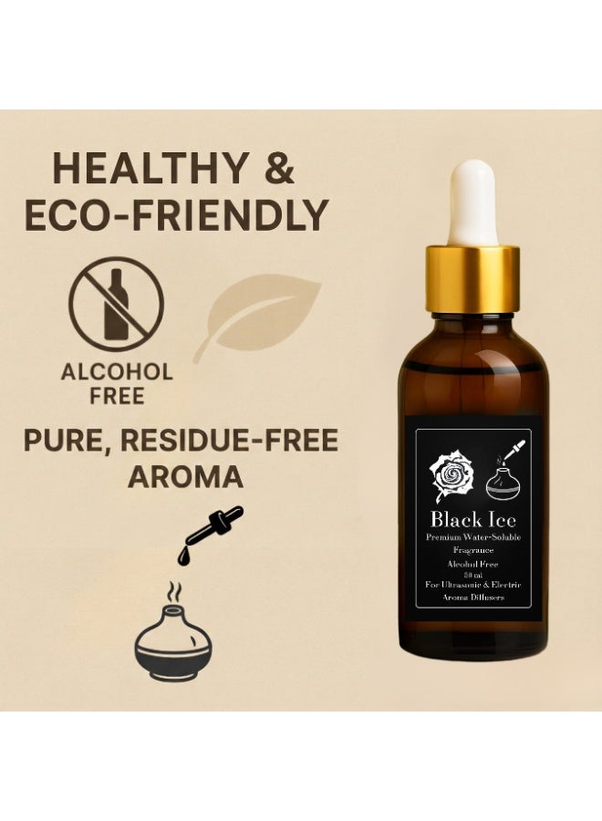 Black Ice Concentrated Fragrance - Refill 50 ml for Electric Steam and Ultrasonic Diffusers - Alcohol-Free - Safe for Health - Long-Lasting - Image 3
