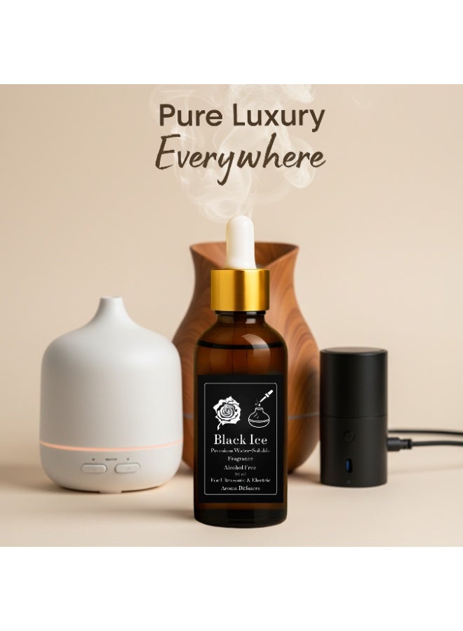 Black Ice Concentrated Fragrance - Refill 50 ml for Electric Steam and Ultrasonic Diffusers - Alcohol-Free - Safe for Health - Long-Lasting - Image 5